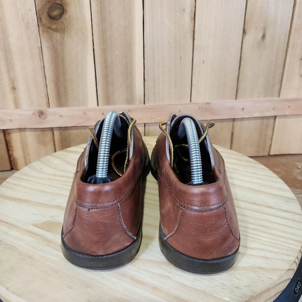 L.L.Bean Blucher Moc Shoes Mens 9 M Brown Leather Boat Casual Non Slip Comfort